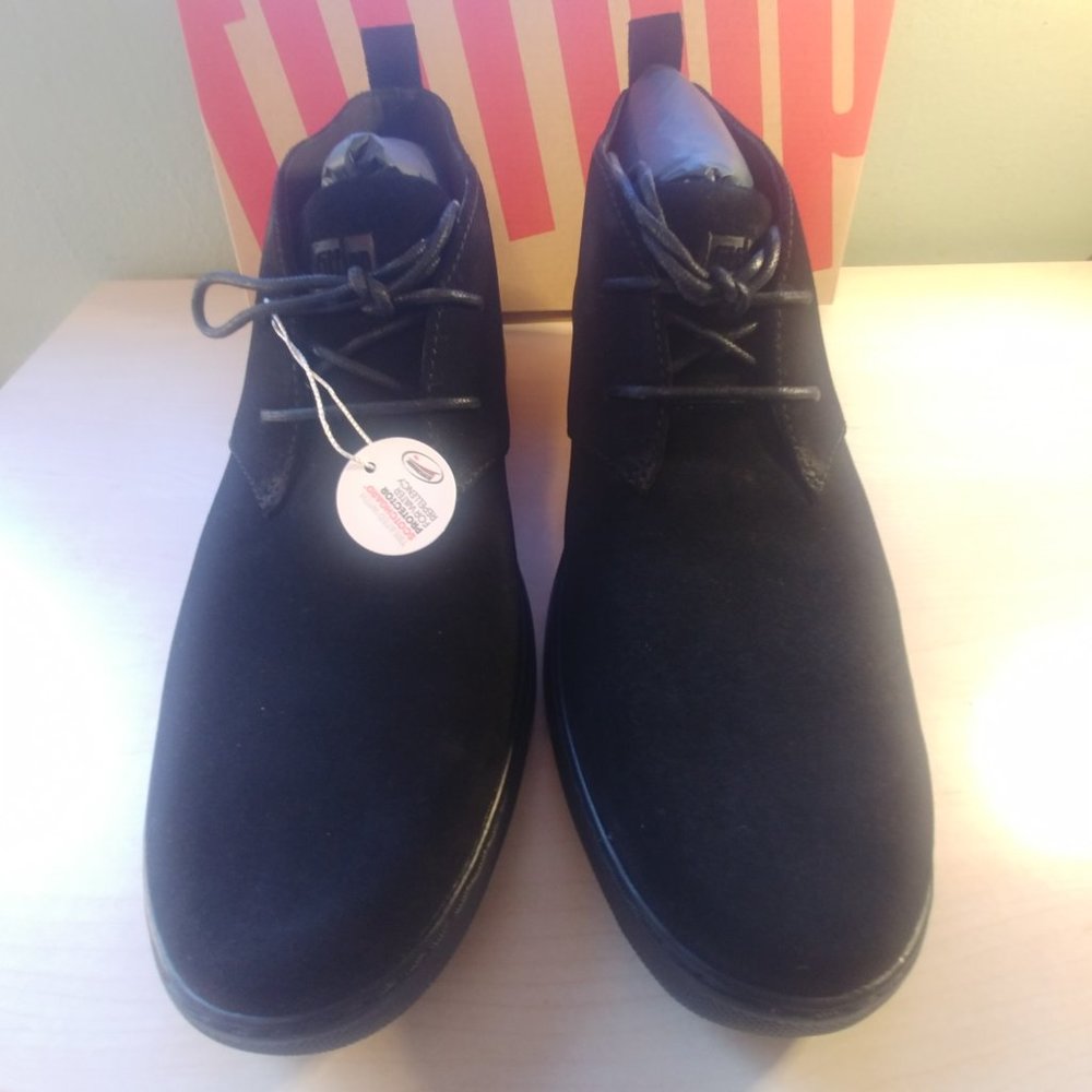 NEW IN BOX Fit Flop Men Size 11 Zackery Black Suede Chukka Boot - Picture 7 of 9